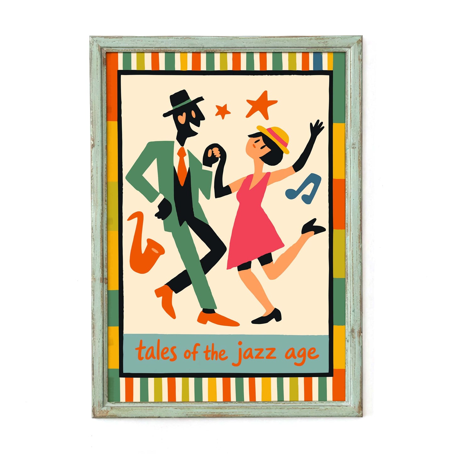 Jazz Age Dancing Couple Wall Art