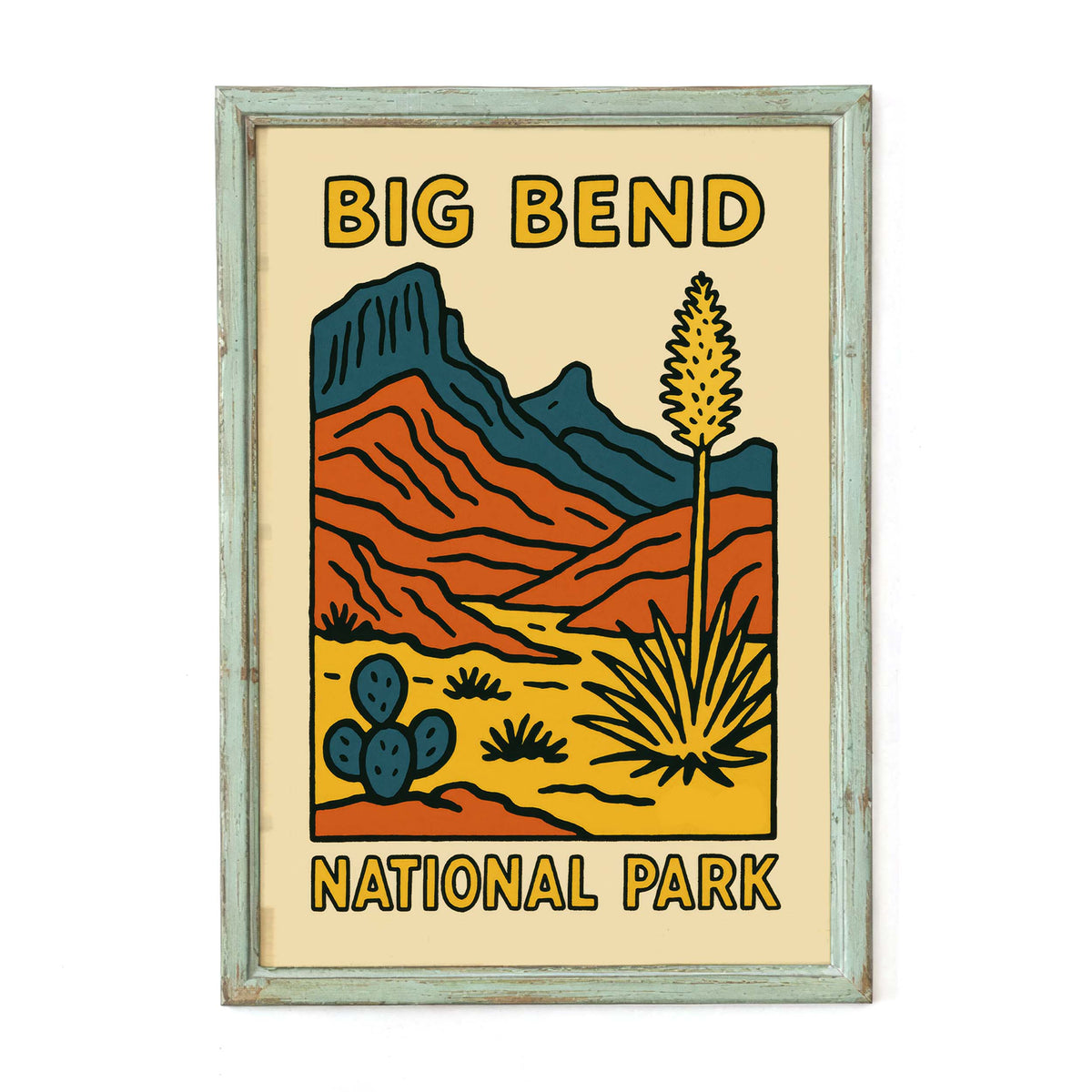 Plakat Parku Narodowego Big Bend