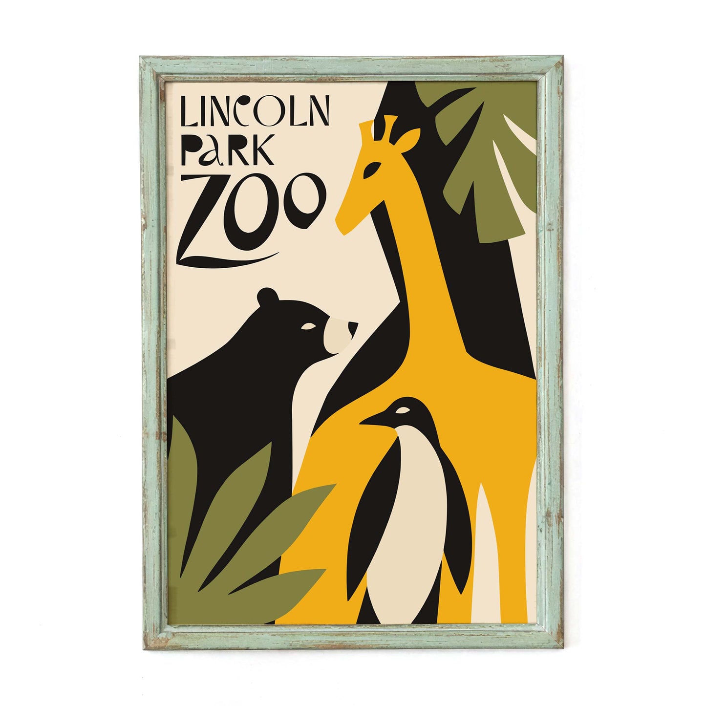 Lincoln Park Zoo Animals Poster