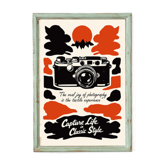 Classic Photography Camera Poster Wall Art