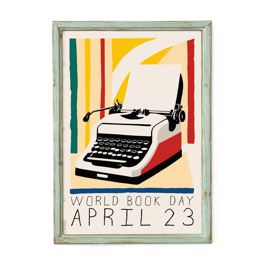 Vintage Typewriter Poster