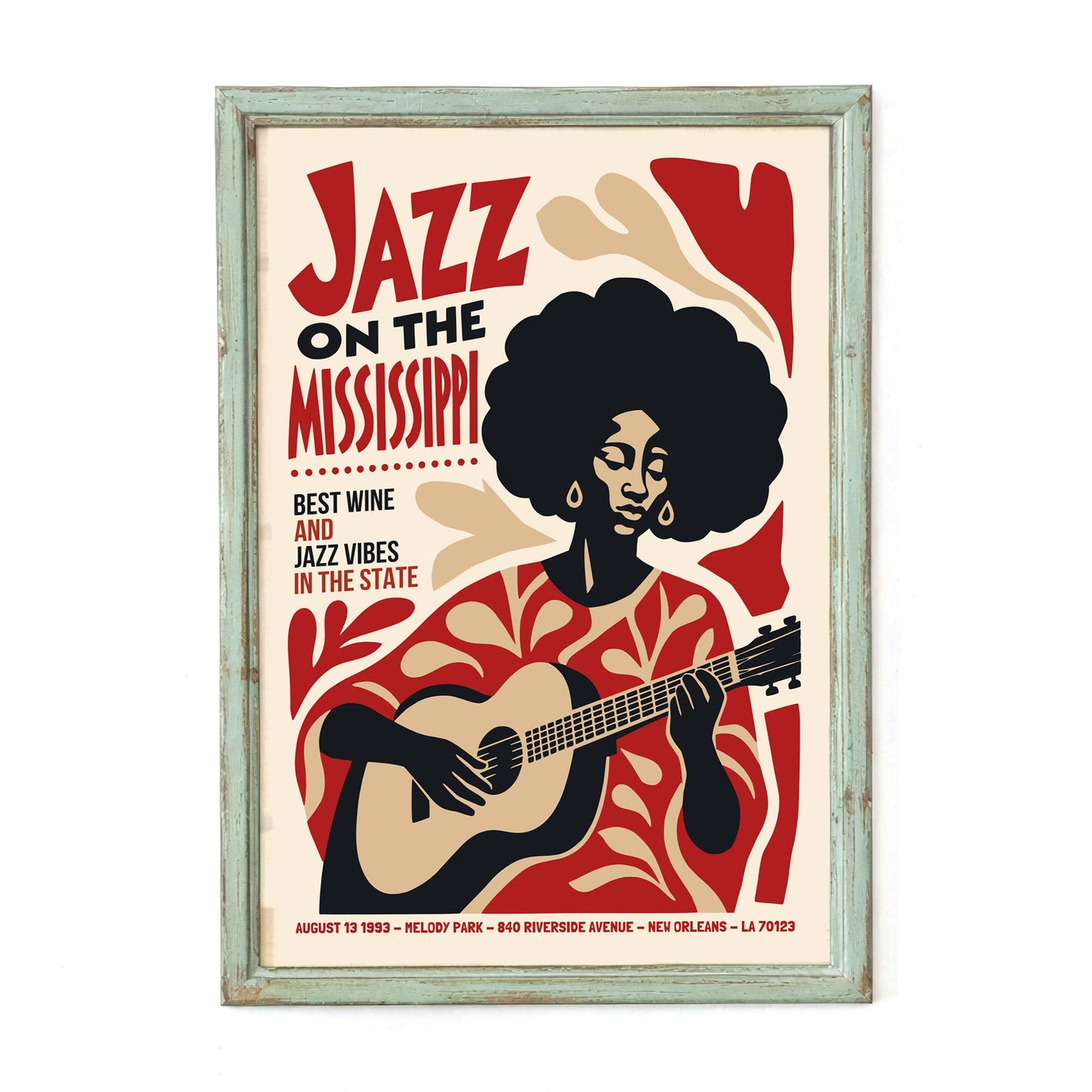 Jazz On The Mississippi Print