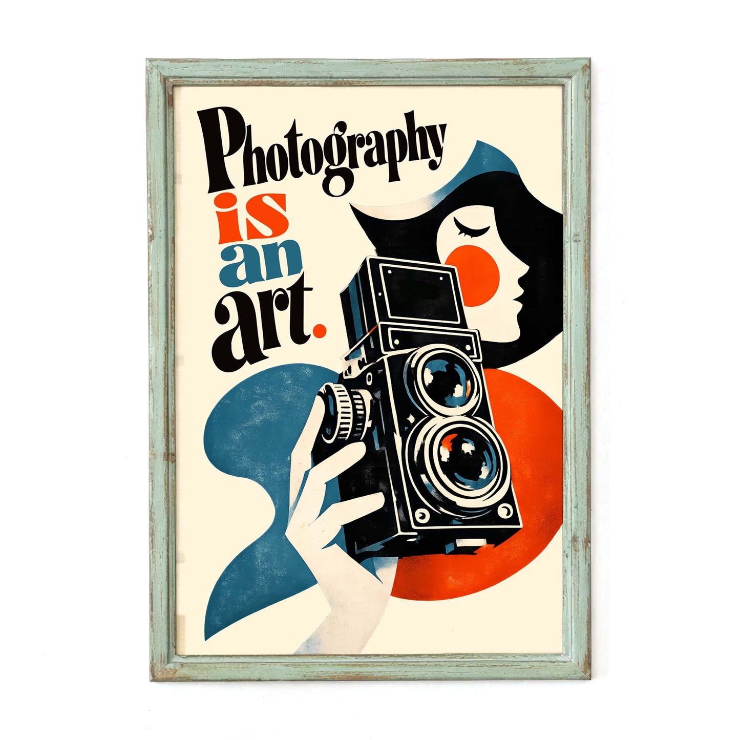 Photography Is an Art Vintage Camera Poster