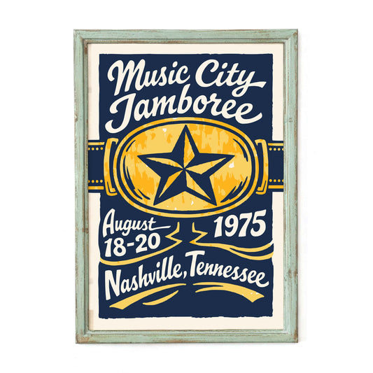 Nashville Music City Jamboree Poster