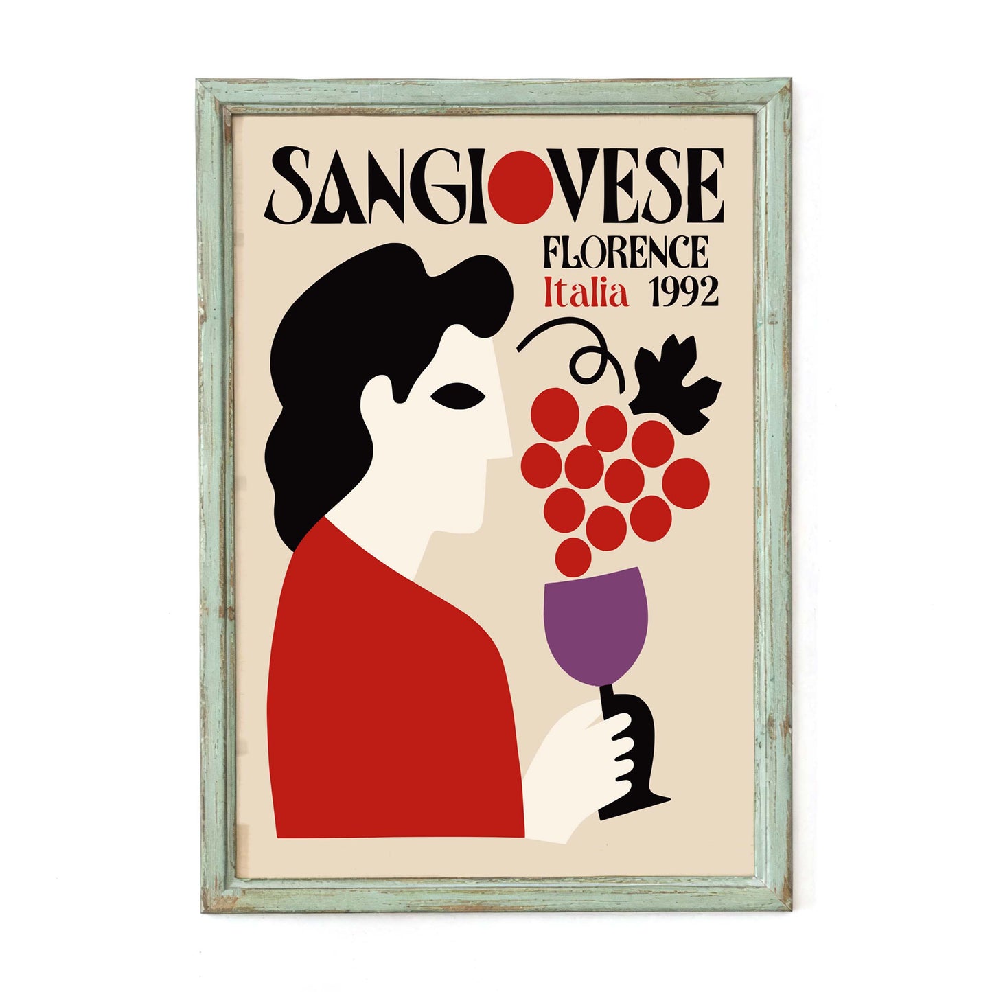Sangiovese Florence Wine Poster