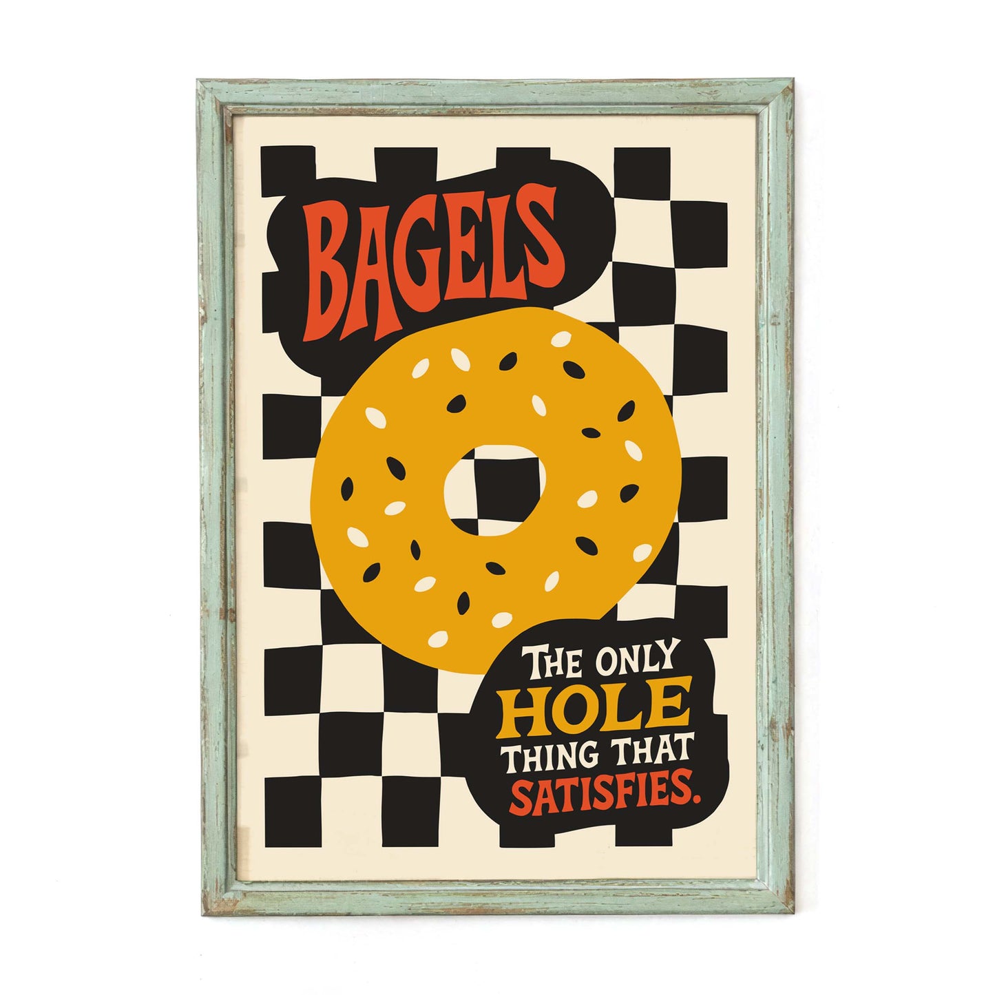 Bagels Humor Wall Art