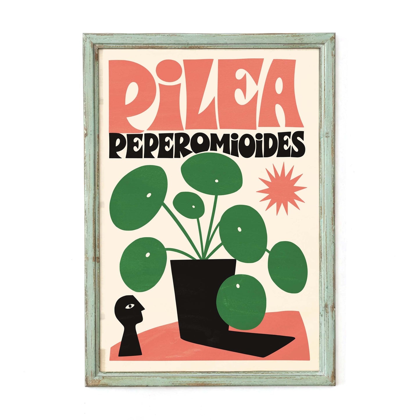 Pilea Peperomioides Plant Poster