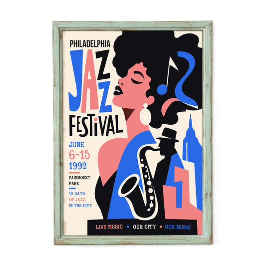 Philadelphia Jazz Festival Music Room Print