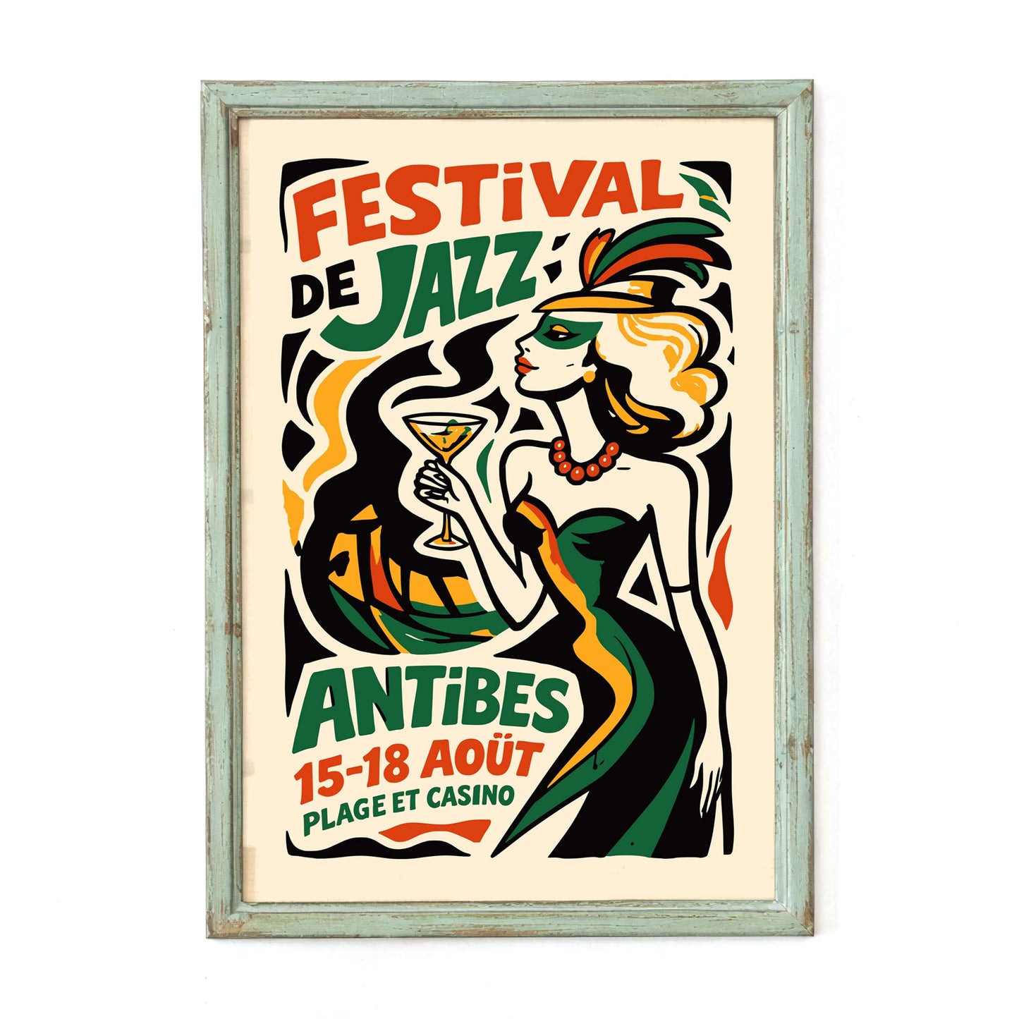 Antibes Jazz Festival Poster Print