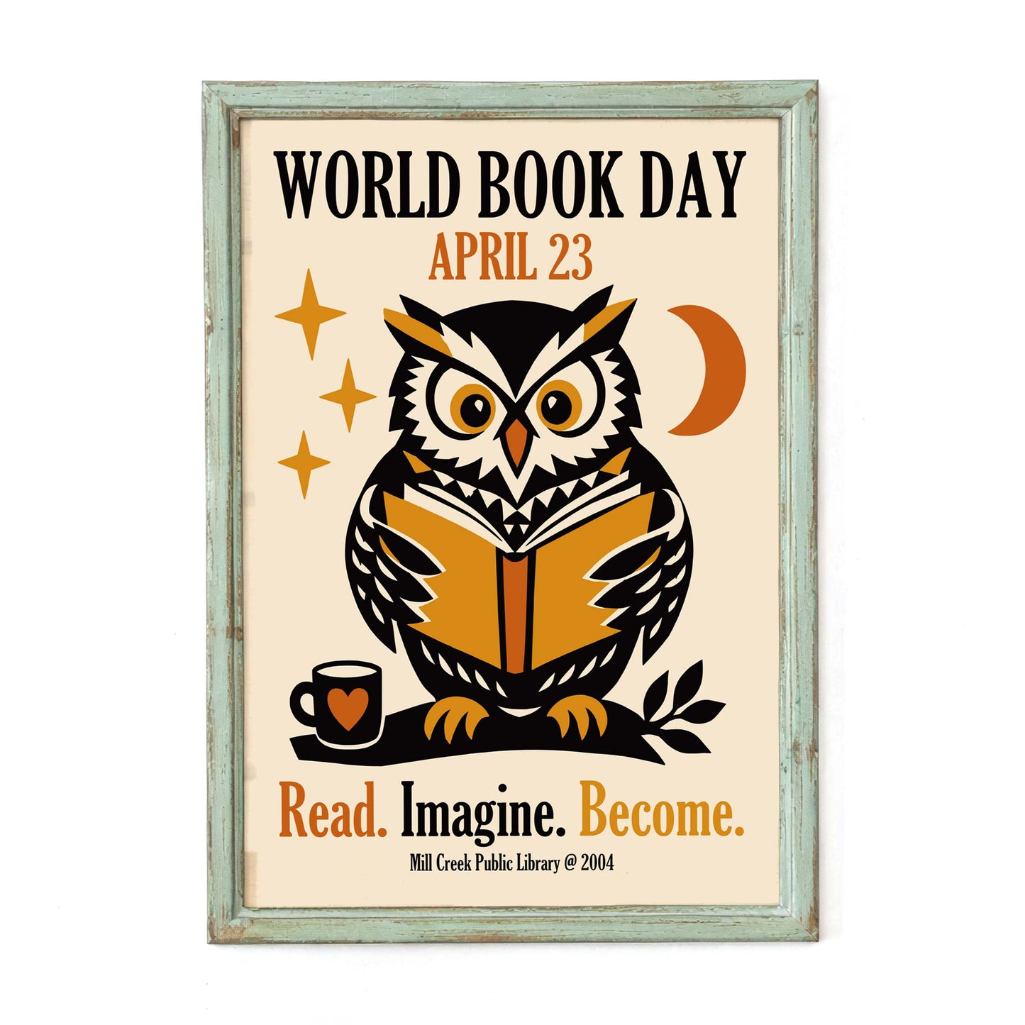 Library Reading Office Print