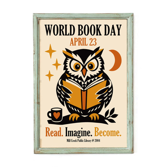 Library Reading Office Print