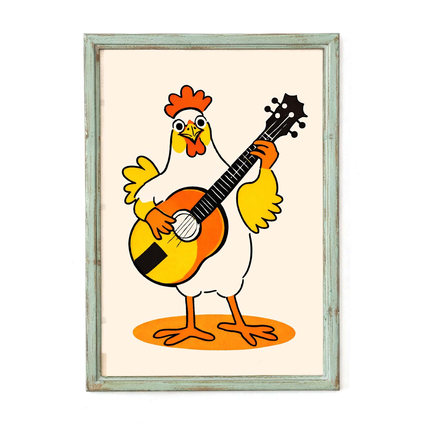 Chicken Cowboy Poster Print