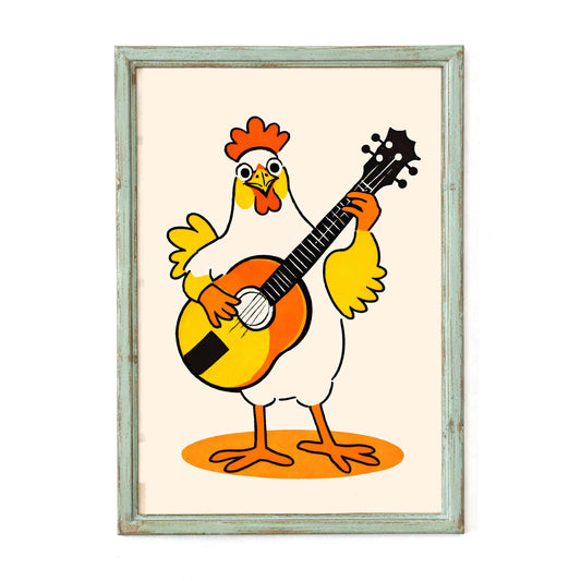 Chicken Cowboy Poster Print