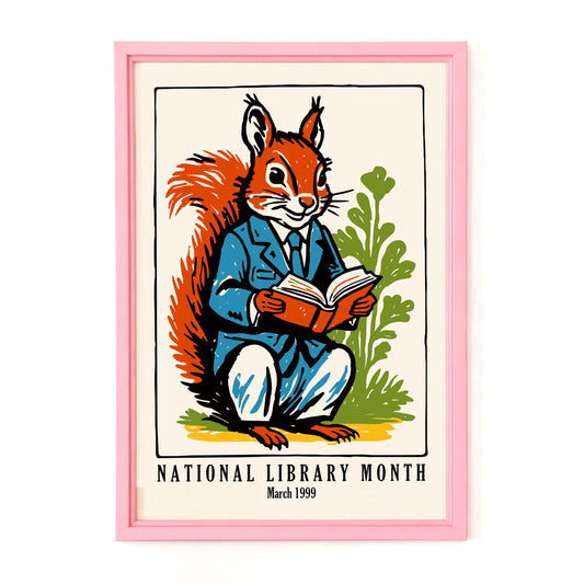 1999 National Library Week Poster Art Print