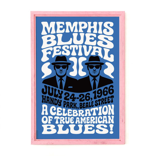 Memphis Blues Festival Poster