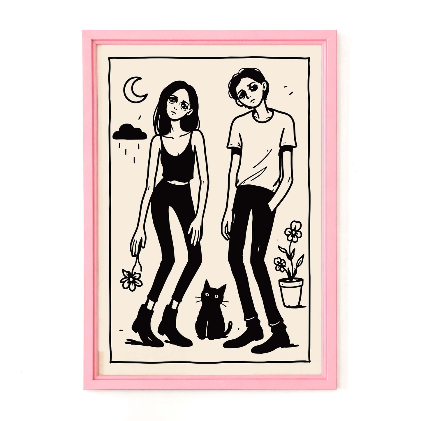 Moody Couple Poster