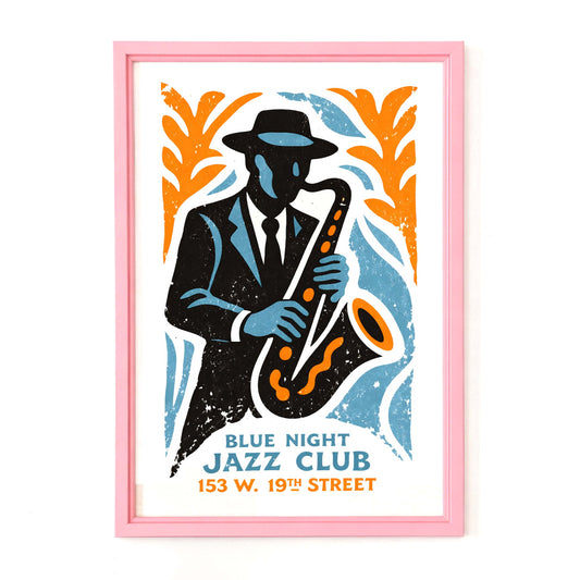 Blue Night Jazz Club Poster