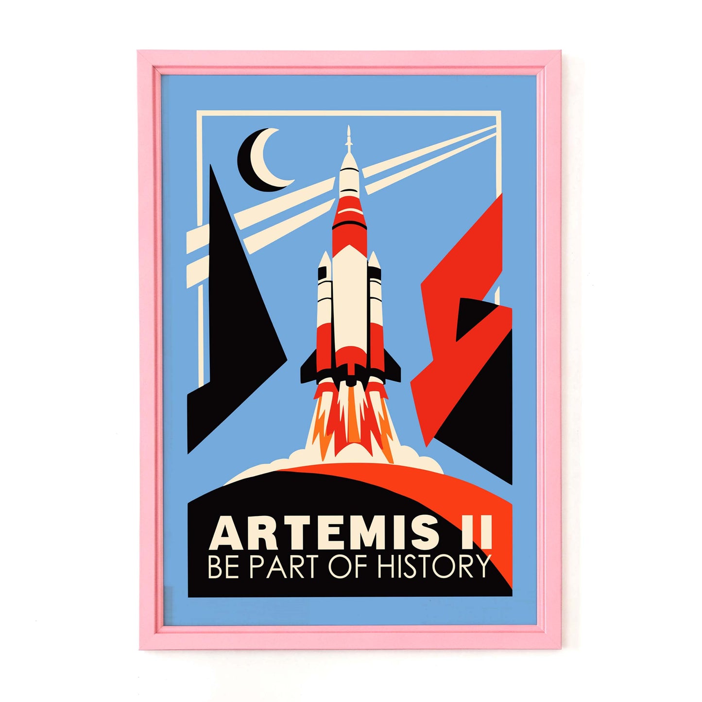 Artemis II NASA Rocket Launch Poster