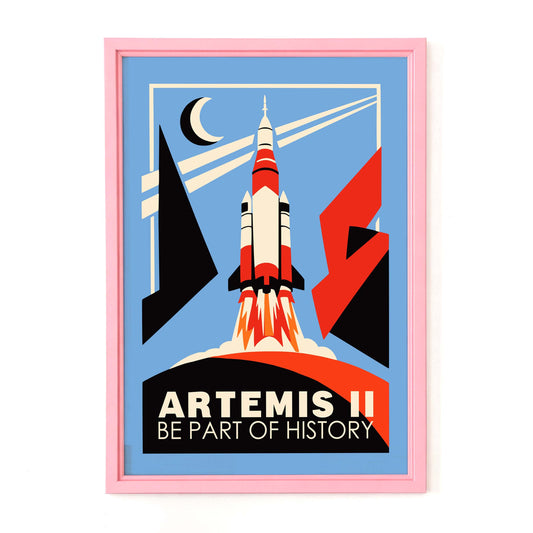 Artemis II NASA Rocket Launch Poster