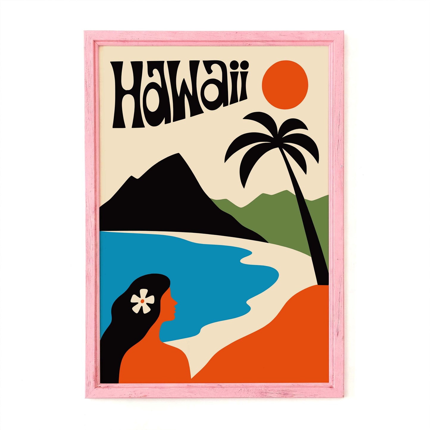 Hawaii Tropical Sunset Poster