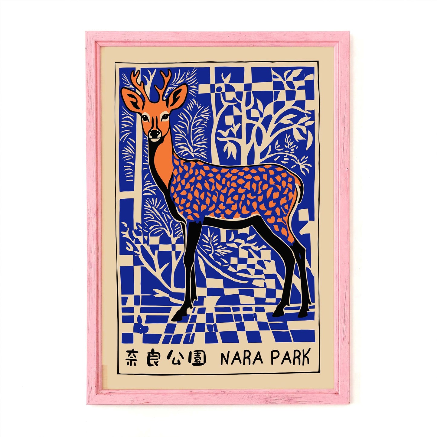 Nara Park Deer Travel Poster