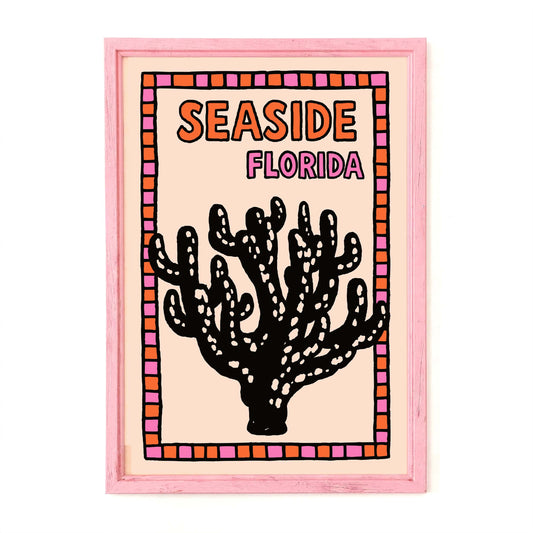Seaside Florida Travel Poster Print