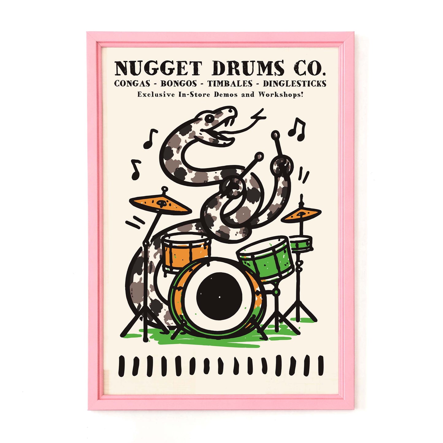 Groove Snake Drum Poster