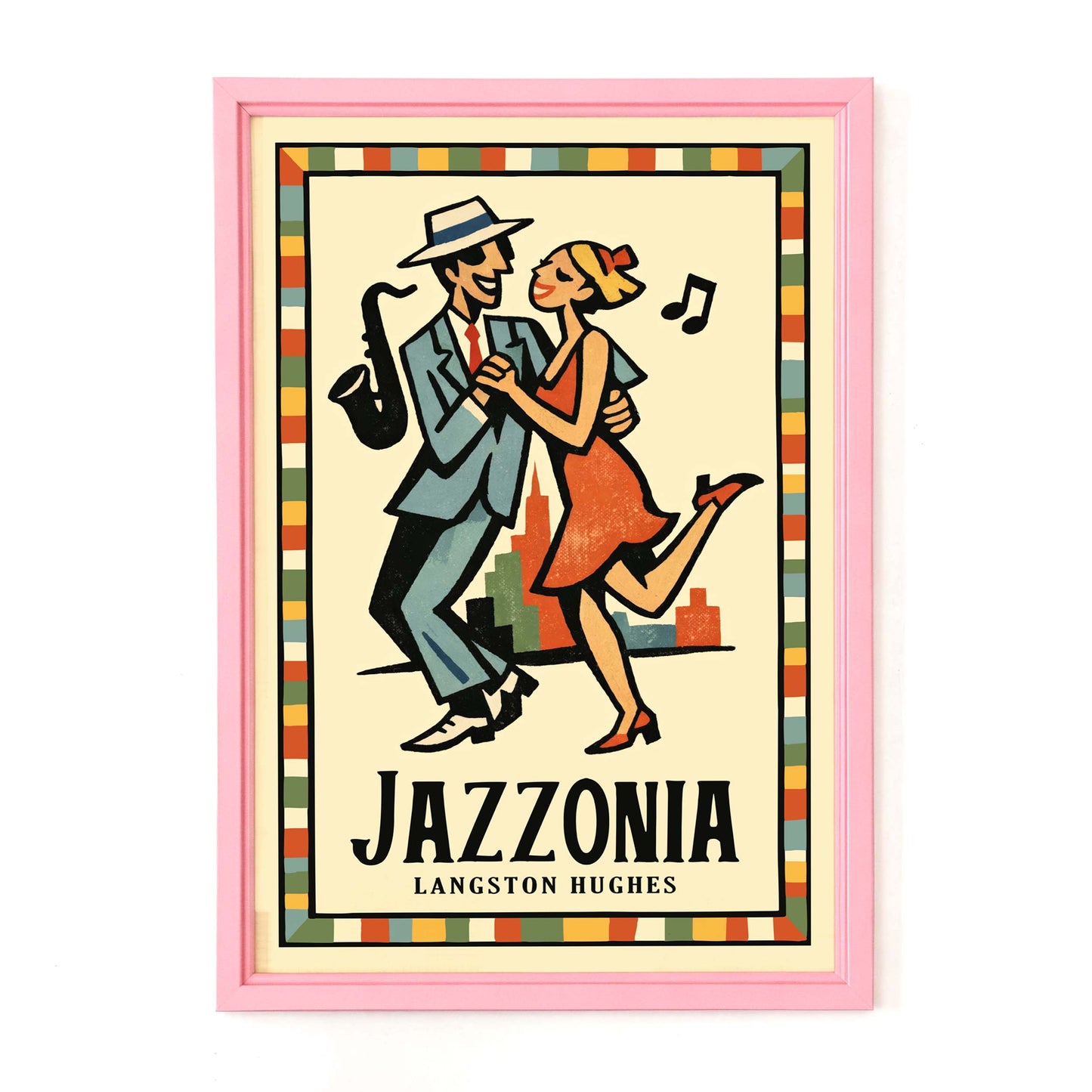 Jazzonia Dancing Couple Poster Print