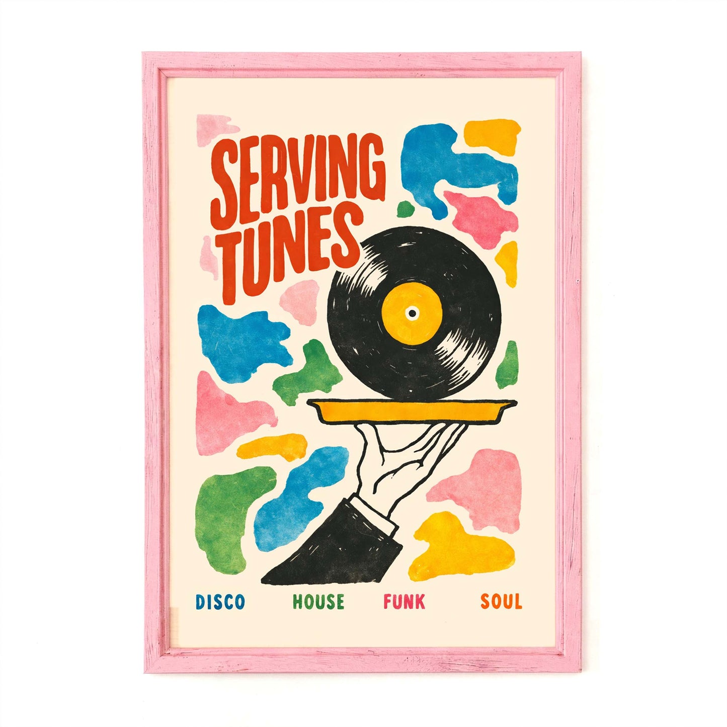 Serving Tunes Vinyl Poster Print