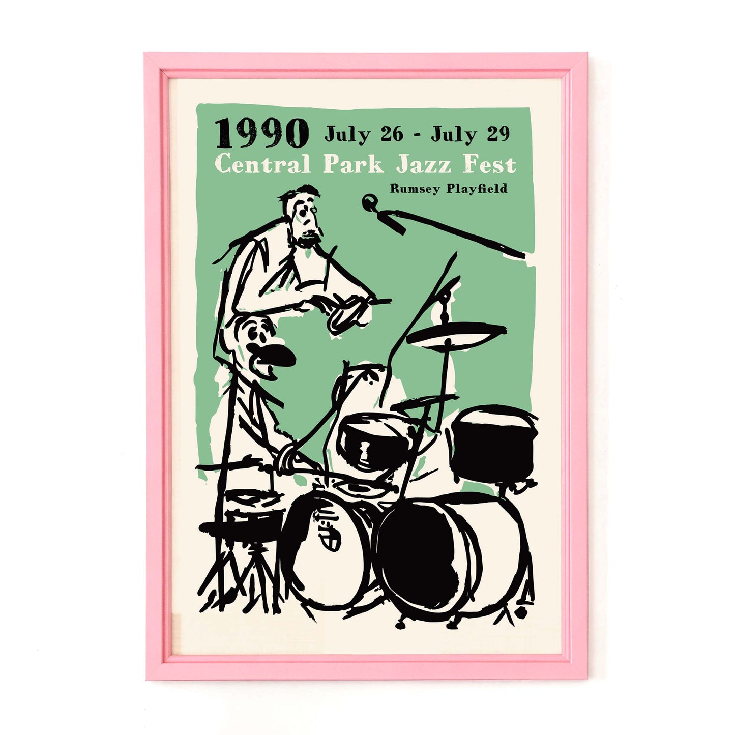Central Park Jazz Fest Poster Print