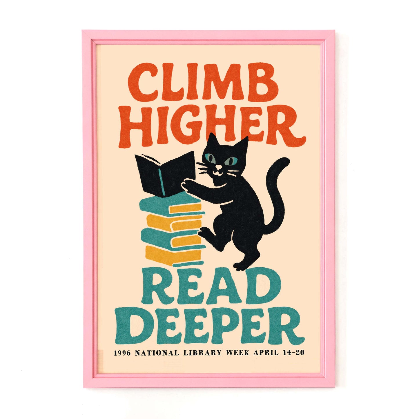 Climb Higher Reading Poster