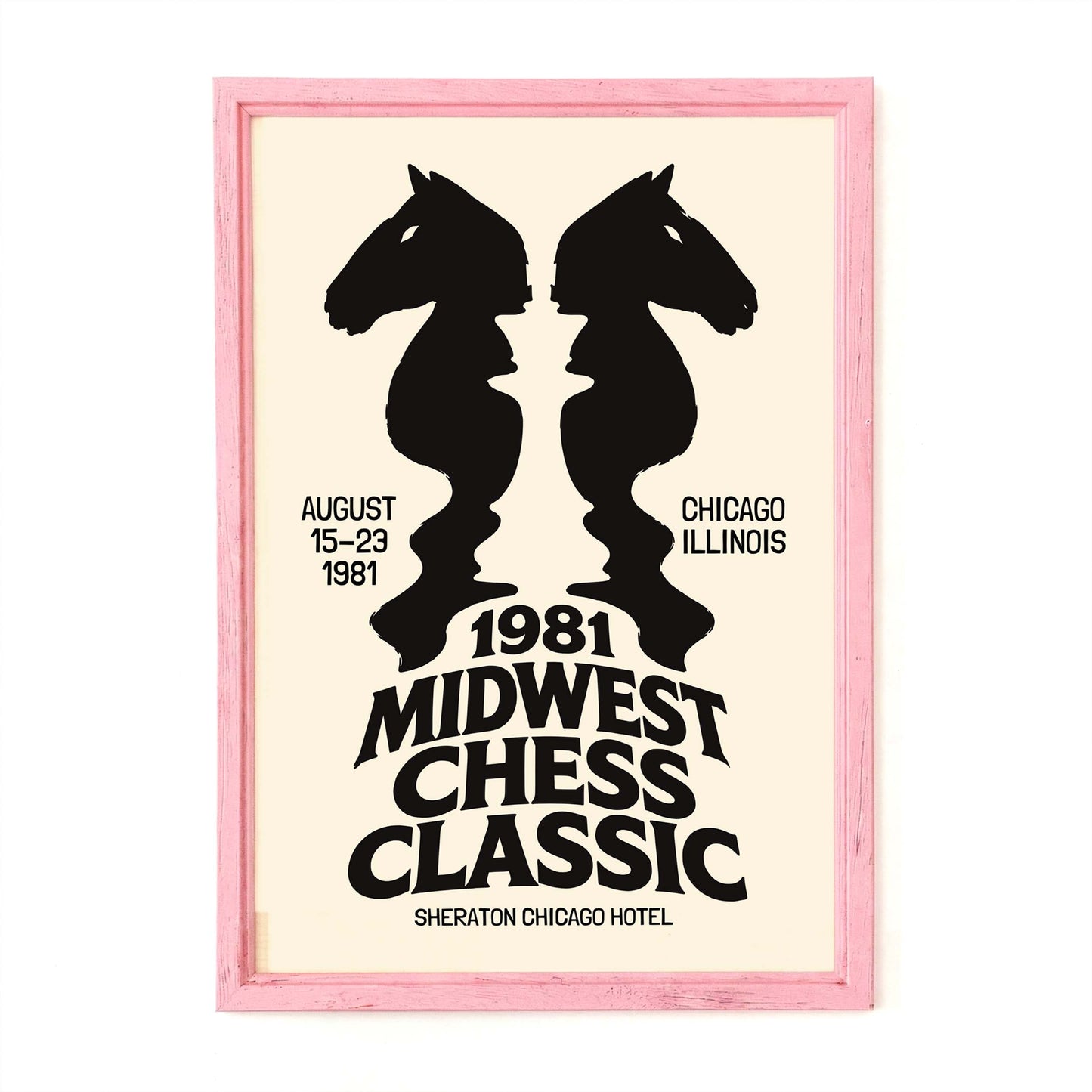 Midwest Chess Classic Optical Illusion Poster