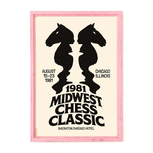 Midwest Chess Classic Optical Illusion Poster
