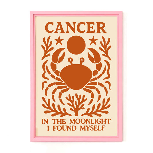 Cancer Zodiac Crab Poster