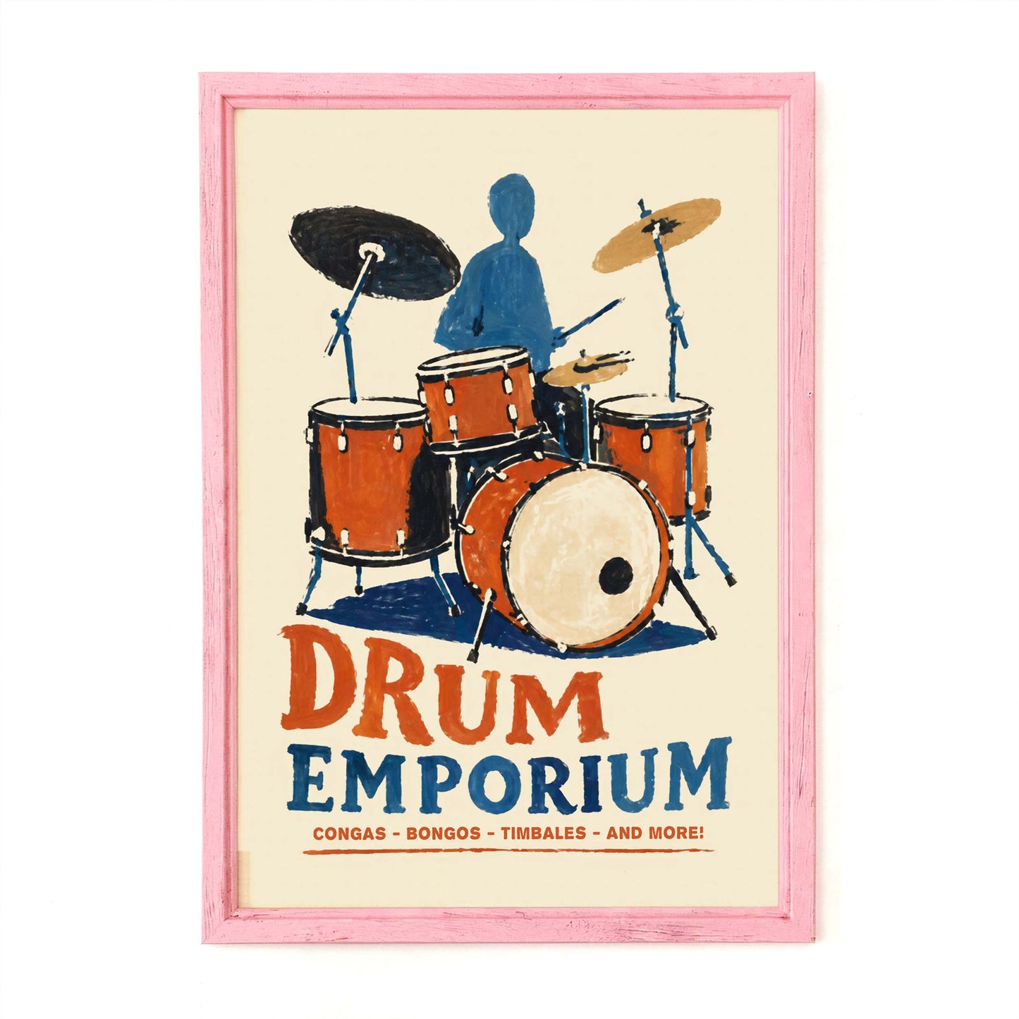 Drum Emporium Vintage Print