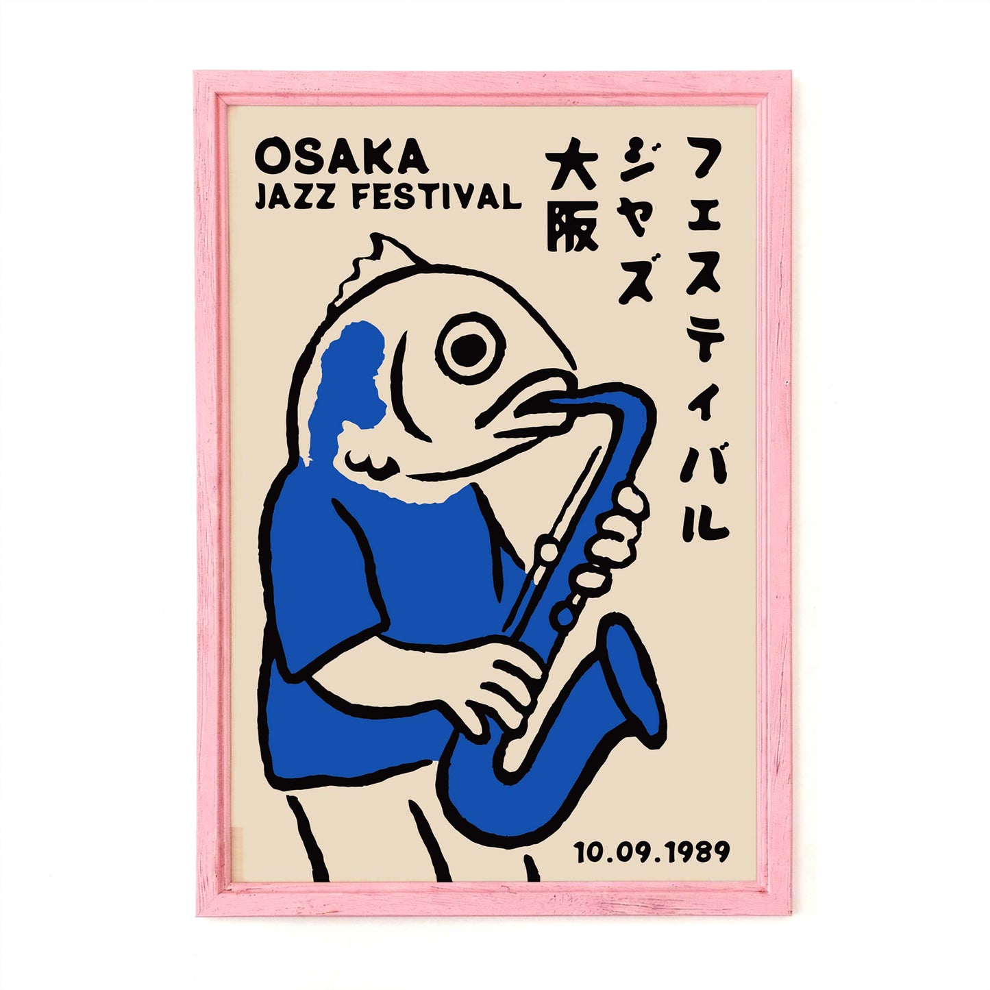 Osaka Jazz Festival Fish Poster