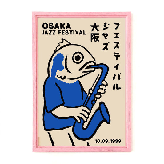 Osaka Jazz Festival Fish Poster