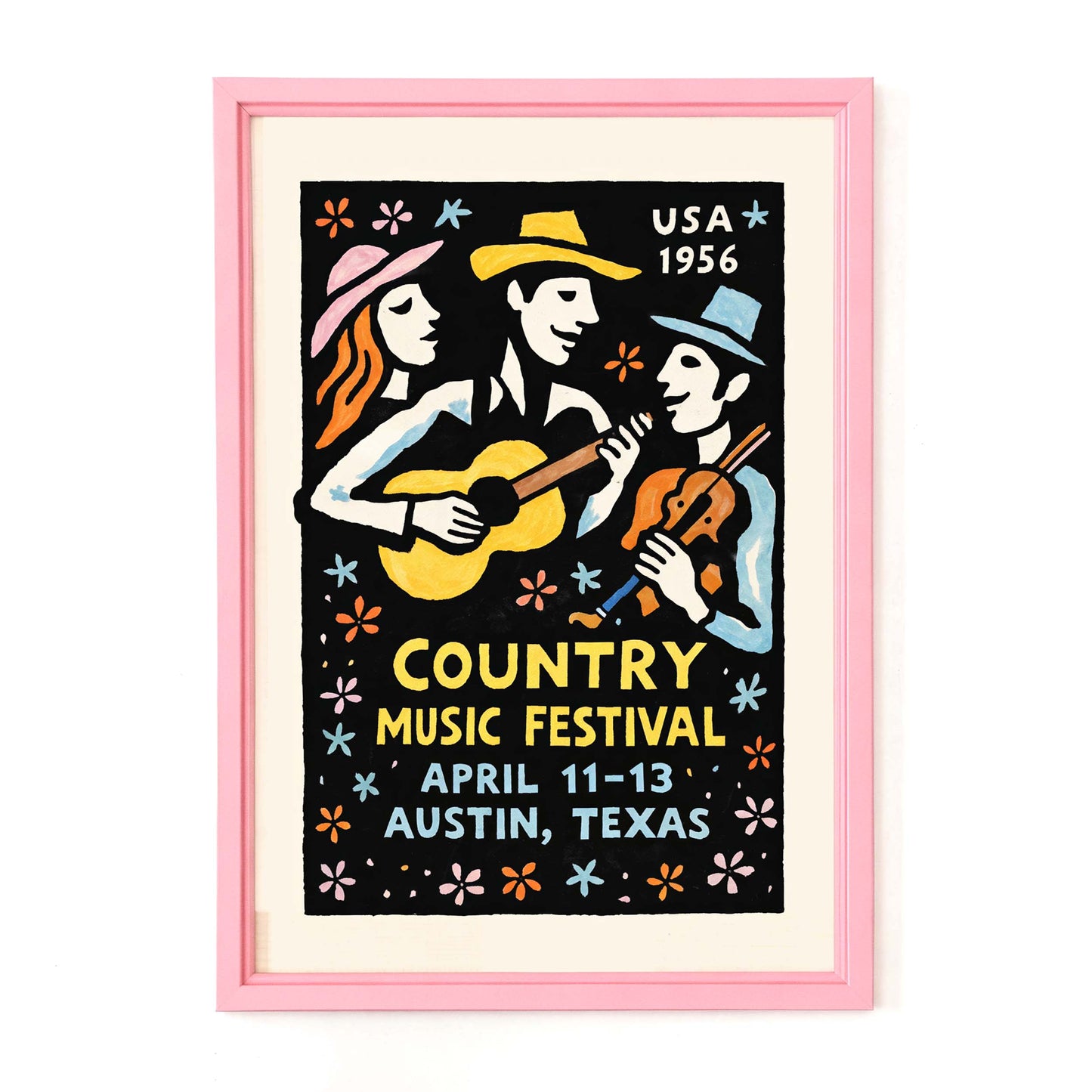 Country Music Festival Poster Print