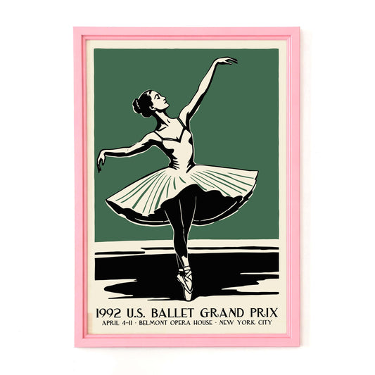 Ballet Grand Prix Dancer Poster Art Print