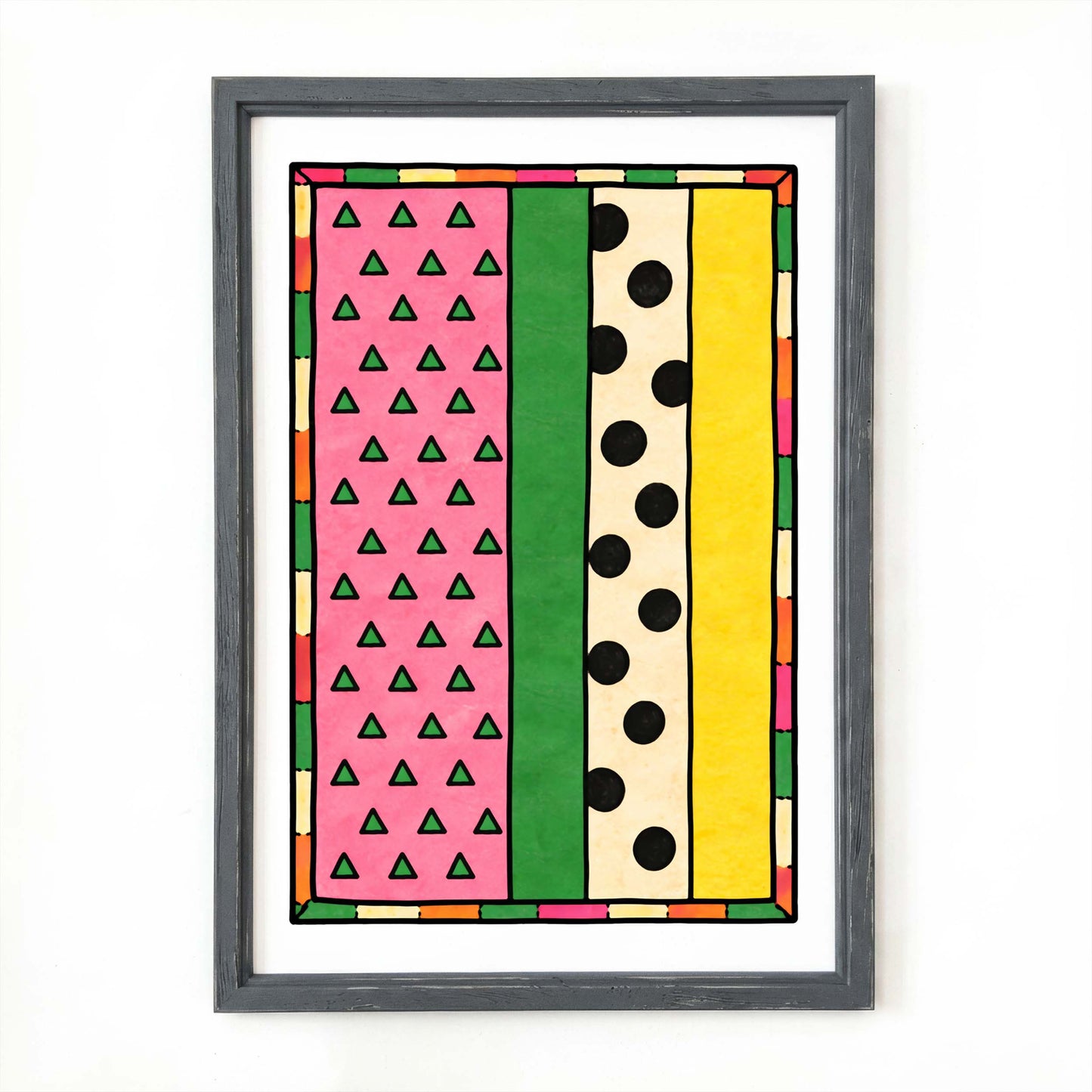 Watermelon Pattern Abstract Poster Print