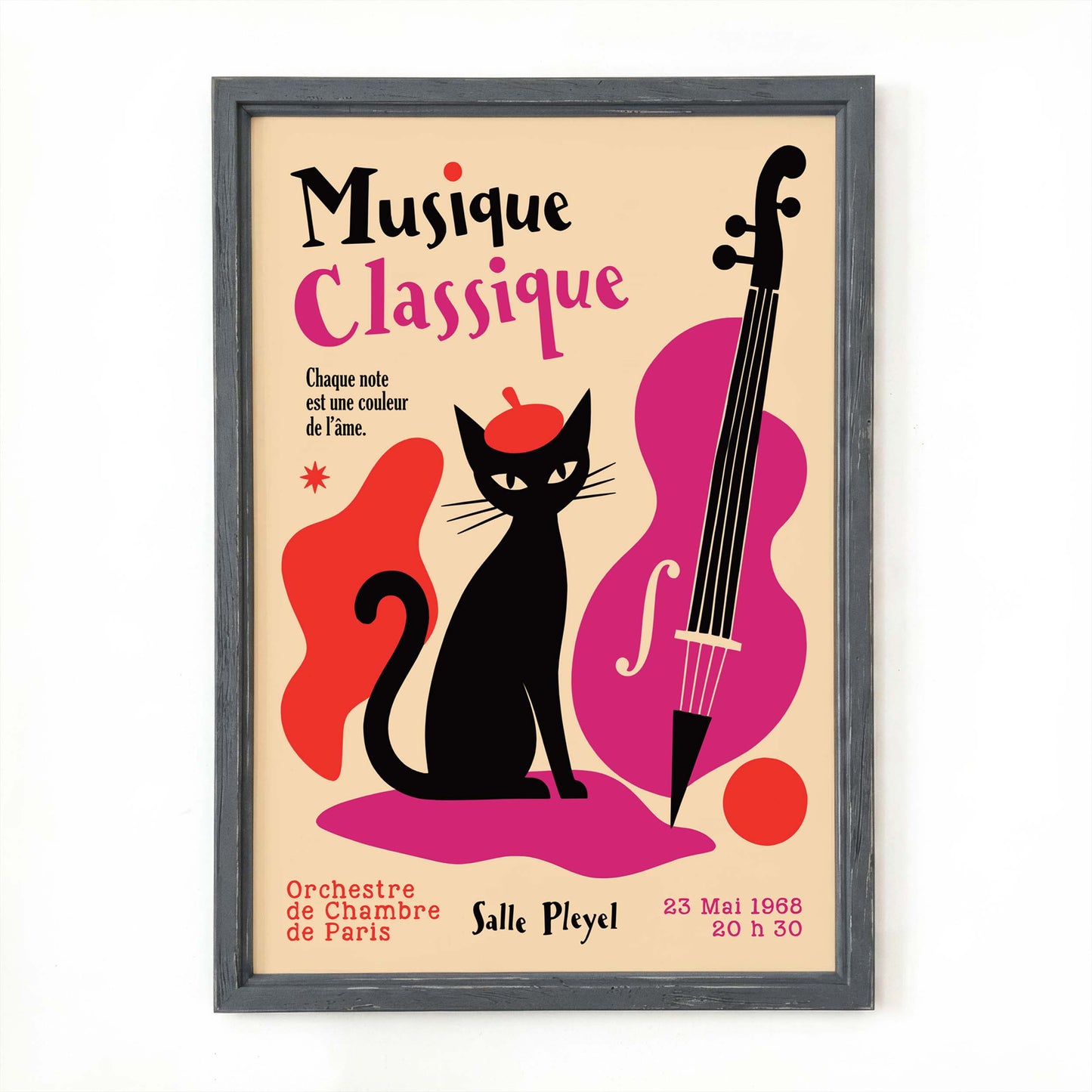 Musique Classique Paris Poster Print