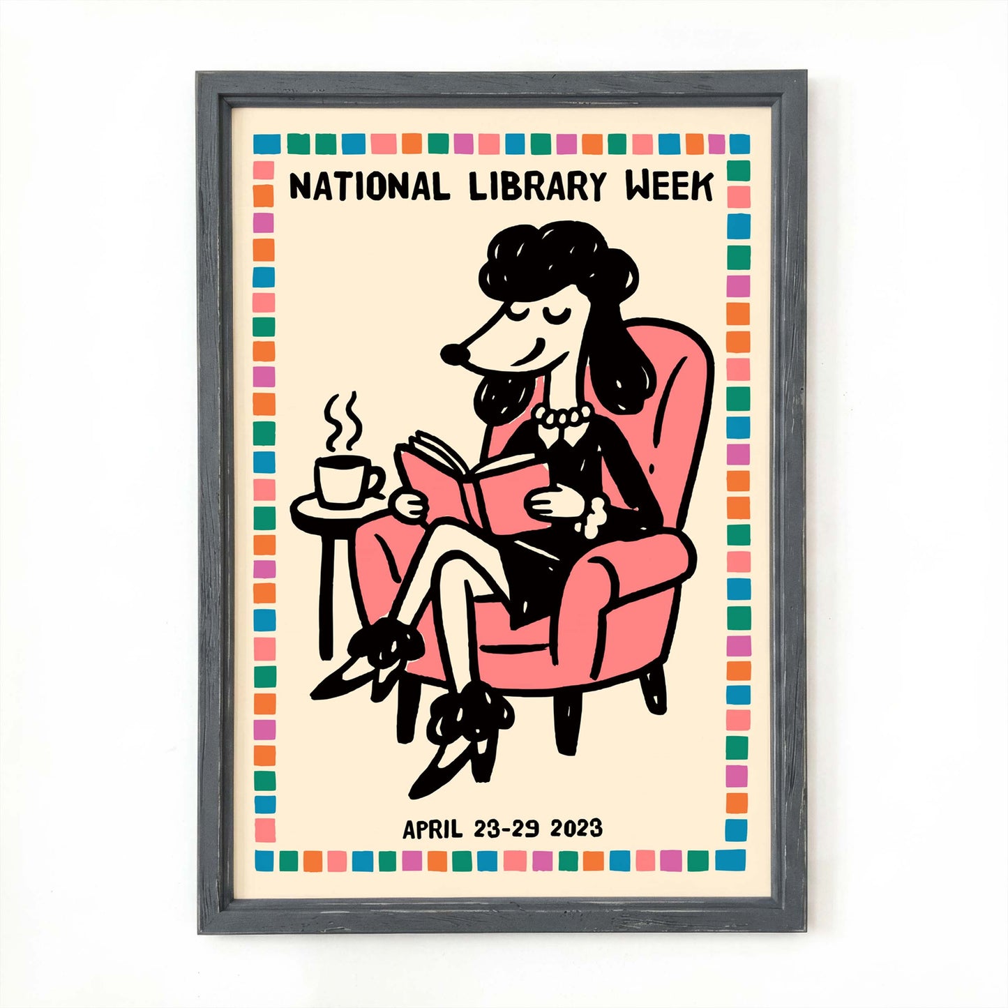 National Library Week Poster Wall Art