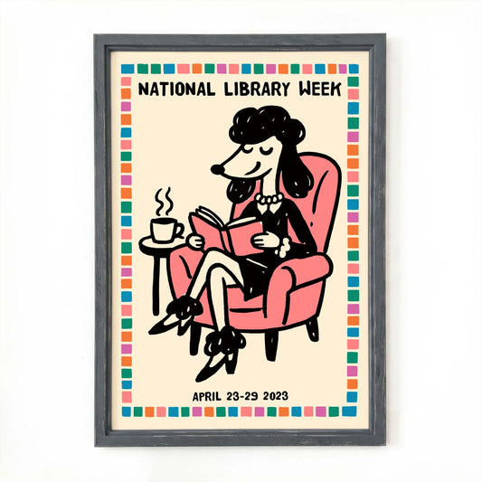 National Library Week Poster Wall Art