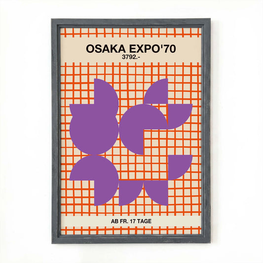 Osaka Expo Seventies Vintage Poster Print