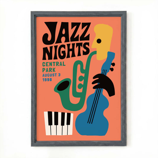 Jazz Nights Poster Print