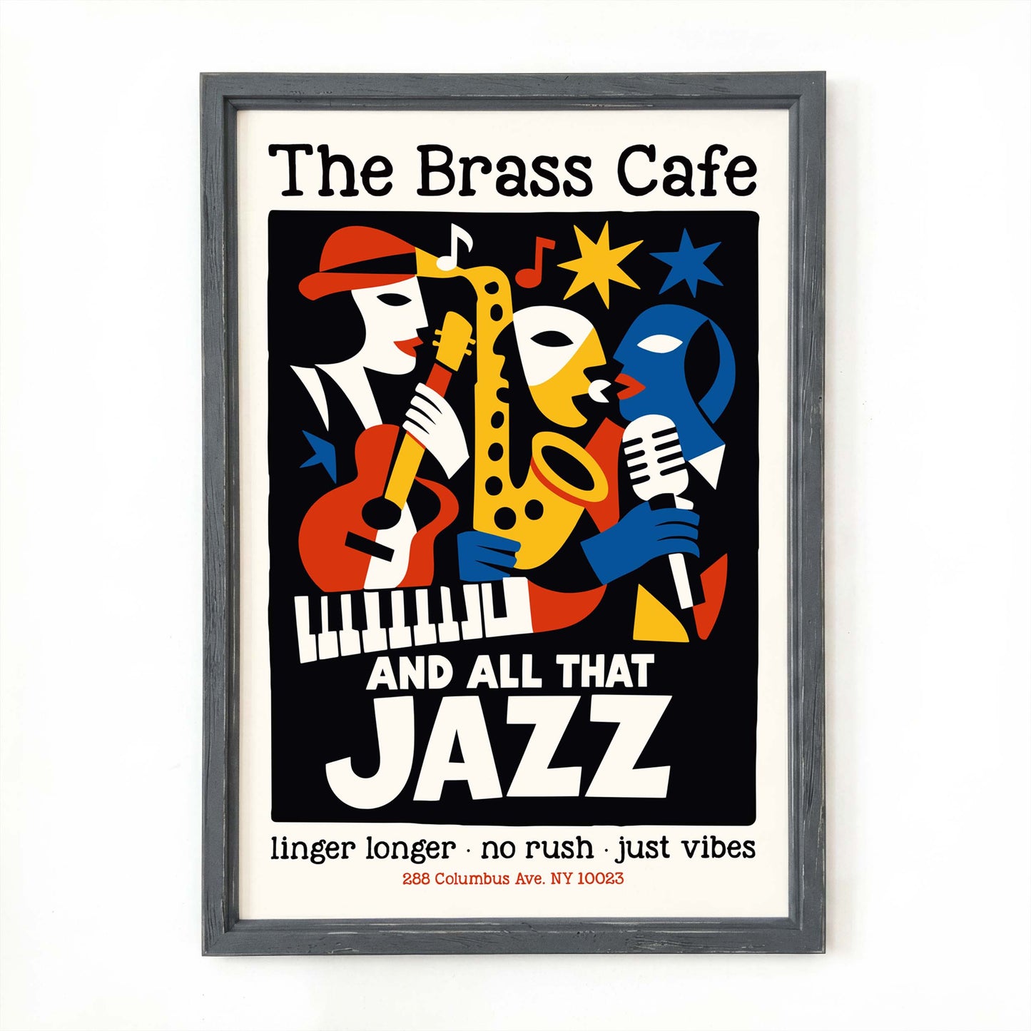 The Brass Cafe And All That Jazz Poster