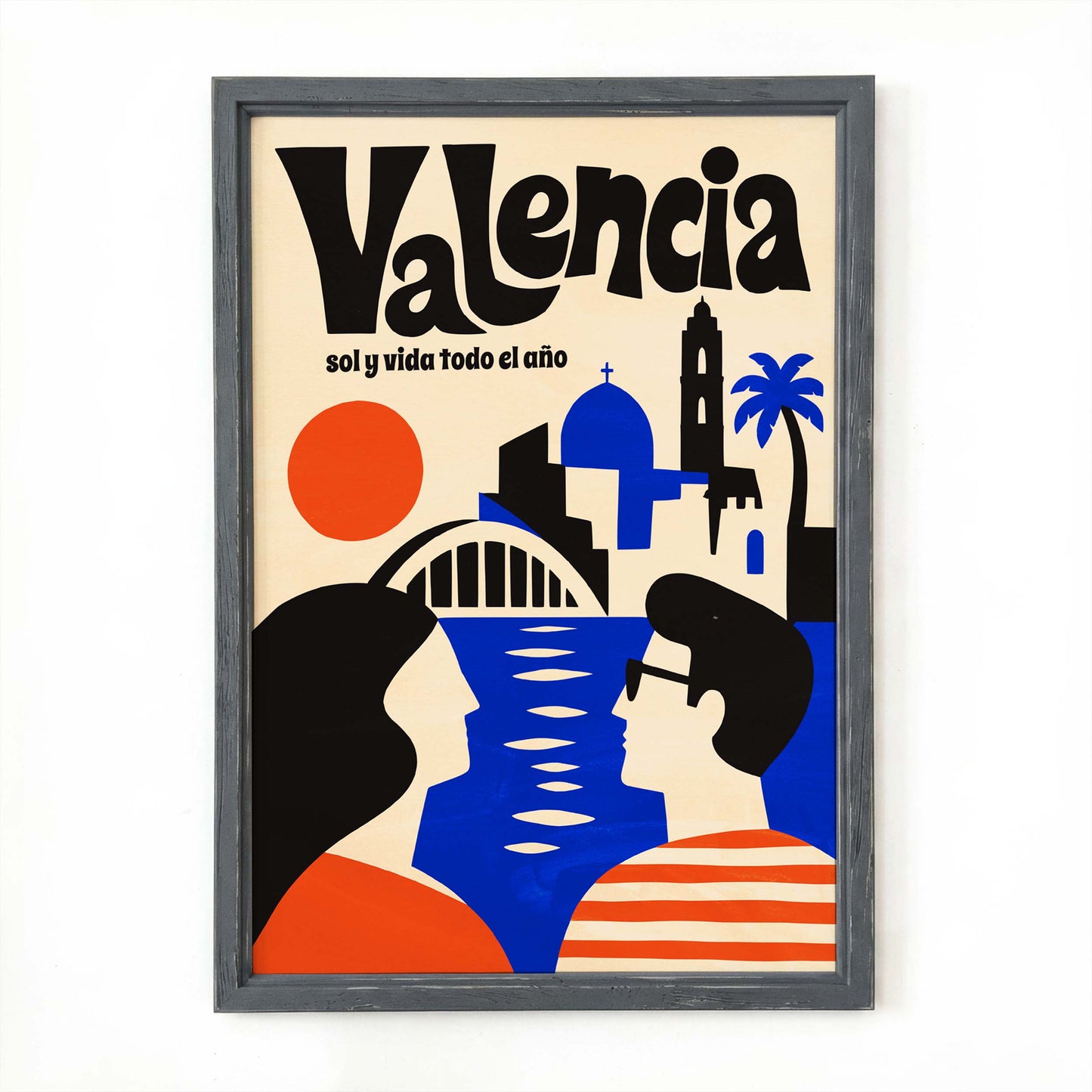 Valencia Spain Travel Poster Print