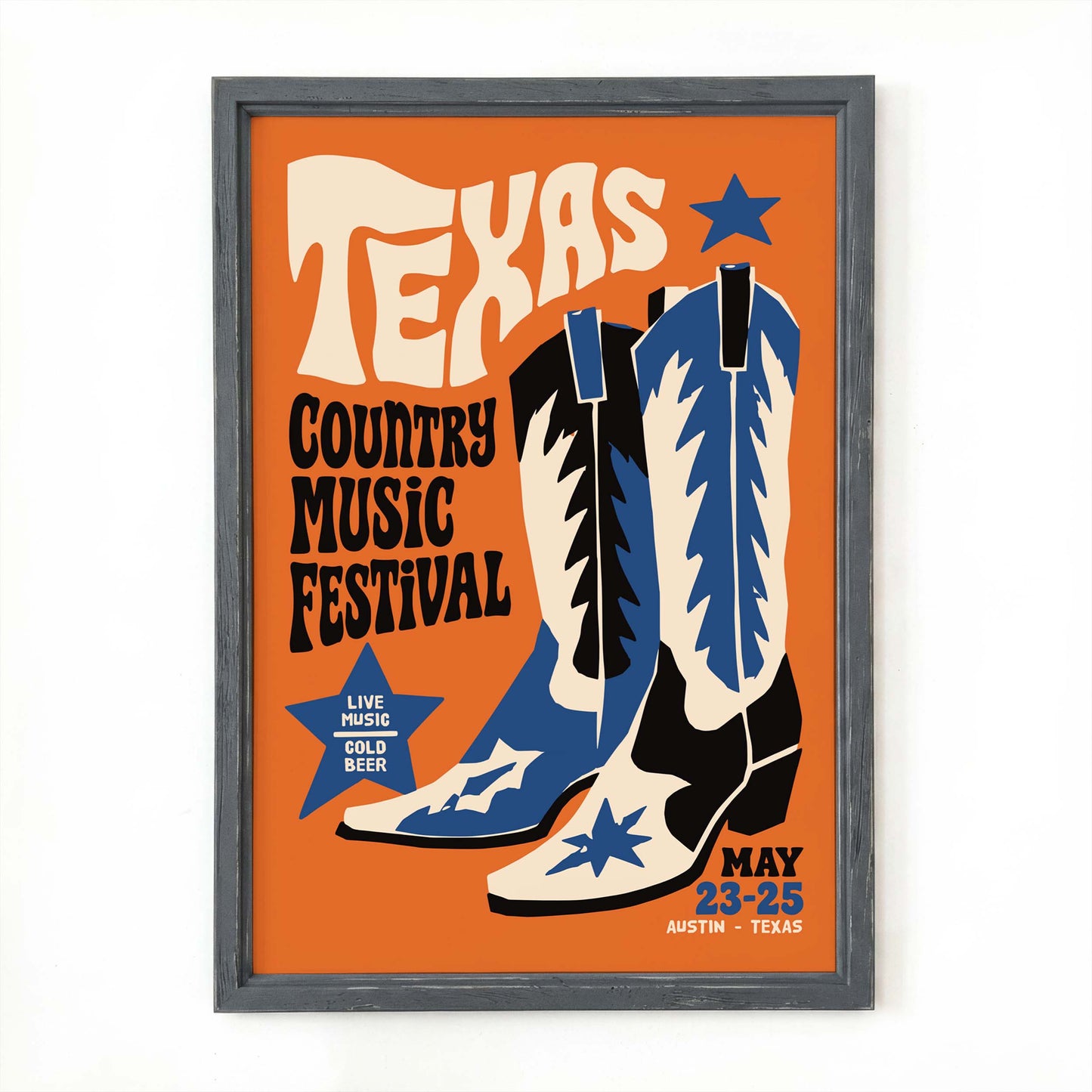 Texas Country Music Festival Poster