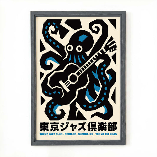 Tokyo Jazz Club Octopus Poster