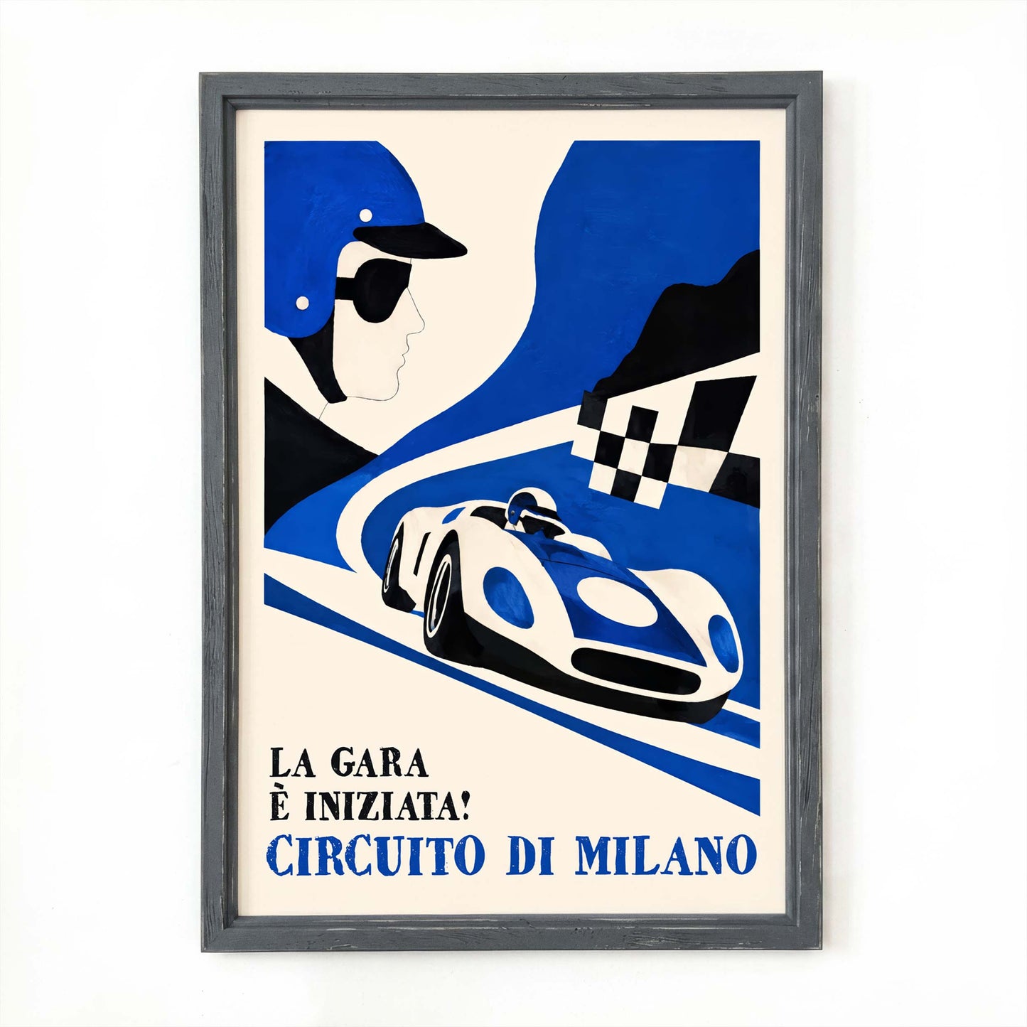 Circuito di Milano Vintage Racing Poster